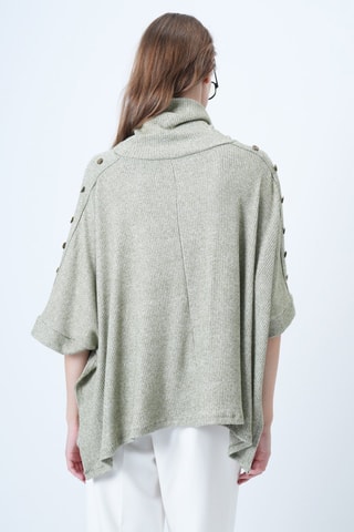 Poncho - Verde acqua melange
