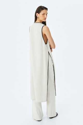 Gilet lungo - Ecrù