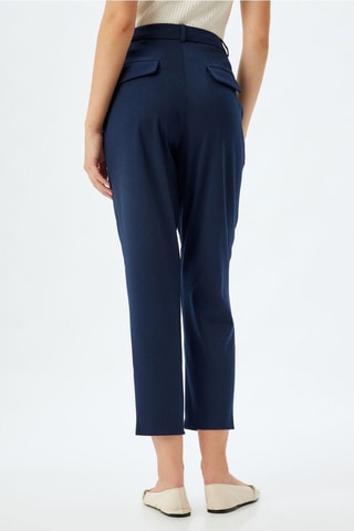 Pantaloni carrot 7/8 - Navy