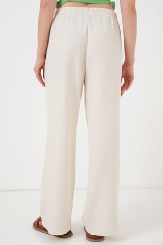 Pantaloni in lino - Ecrù