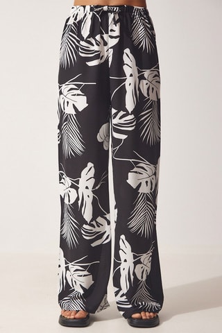 Pantaloni wide legs - Nero