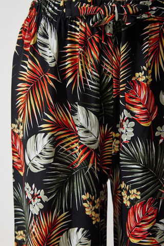 Pantaloni palazzo - Nero e rosso mattone