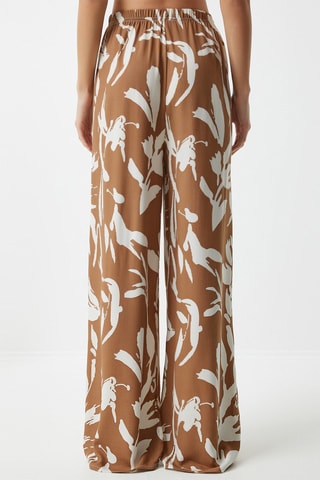 Pantaloni palazzo - Marrone chiaro