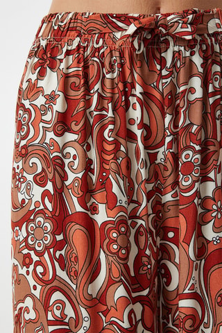 Pantaloni palazzo - Rosso mattone