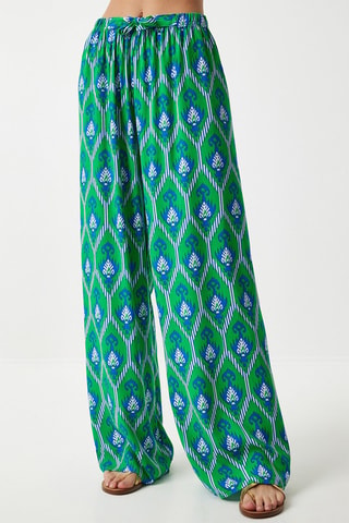 Pantaloni palazzo - Verde chiaro