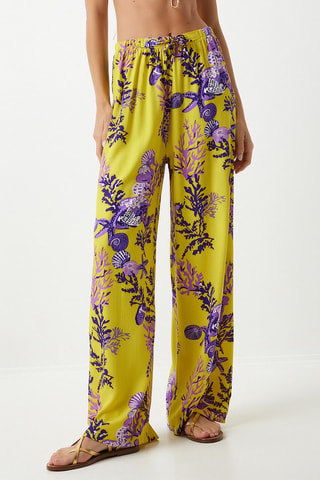 Pantaloni palazzo - Giallo