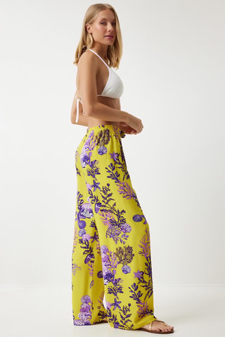 Pantaloni palazzo - Giallo