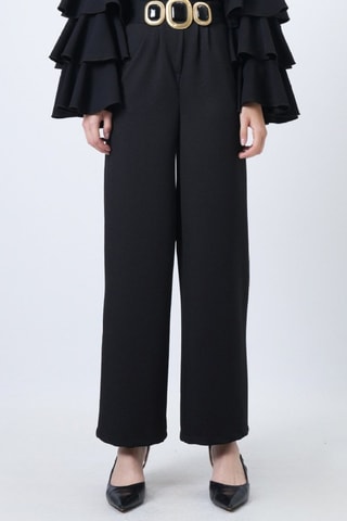 Pantaloni palazzo - Nero