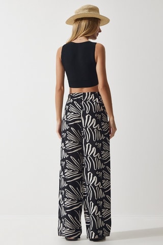 Pantaloni palazzo - Nero