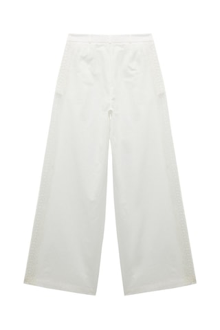 Pantaloni wide legs - Ecrù
