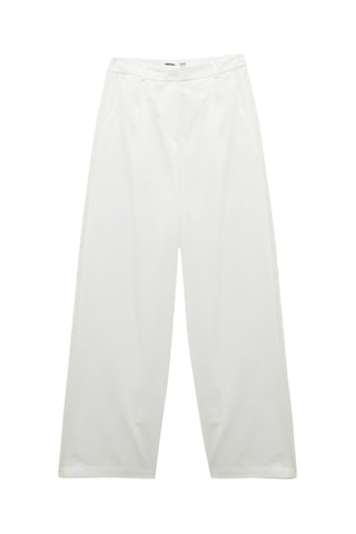 Pantaloni wide legs - Ecrù