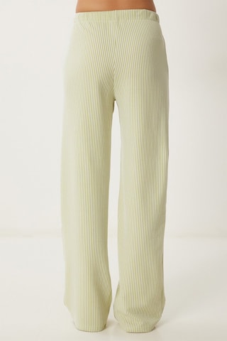 Pantaloni wide legs - Verde
