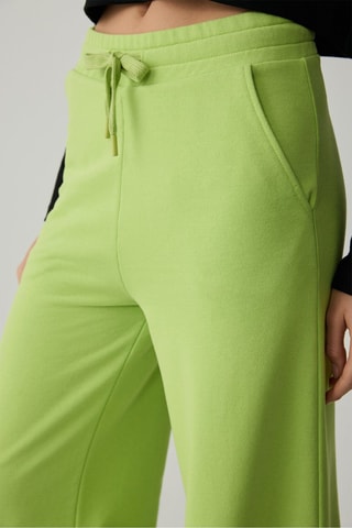 Pantaloni wide legs - Verde