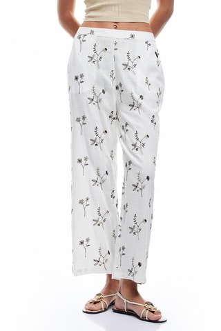 Pantaloni wide legs - Bianco