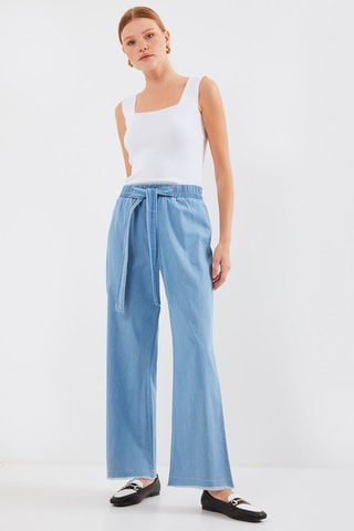 Jeans wide legs - Blu