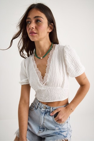 Crop top - Bianco