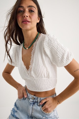 Crop top - Bianco