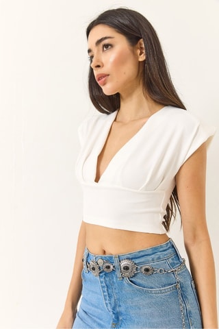 Crop top - Bianco