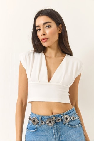 Crop top - Bianco