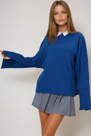 Top - Blu elettrico