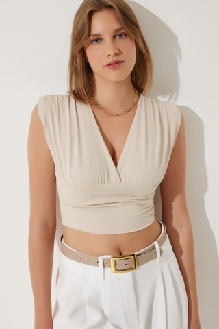 Crop top - Nude