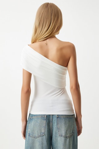 Top asimmetrico - Bianco