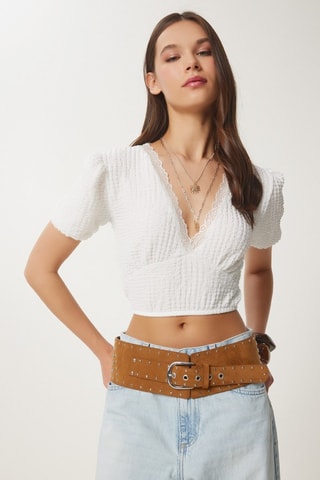 Crop top - Bianco