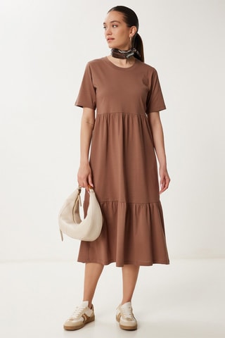 Abito midi - Marrone