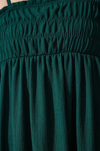 Abito midi - Verde smeraldo
