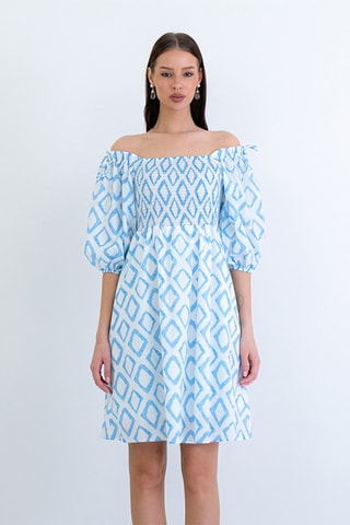 Abito a campana - Azzurro