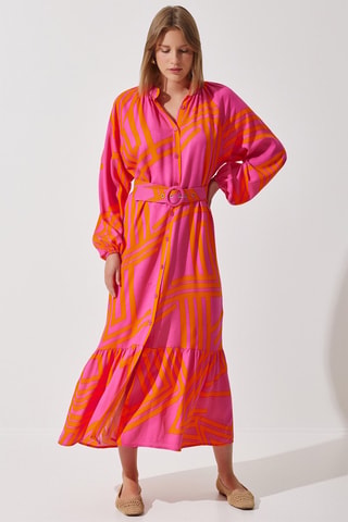 Abito a camicia - Arancione
