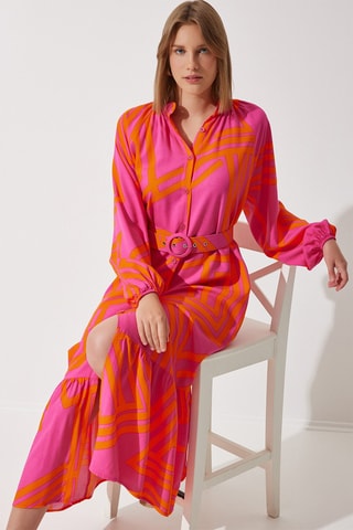 Abito a camicia - Arancione