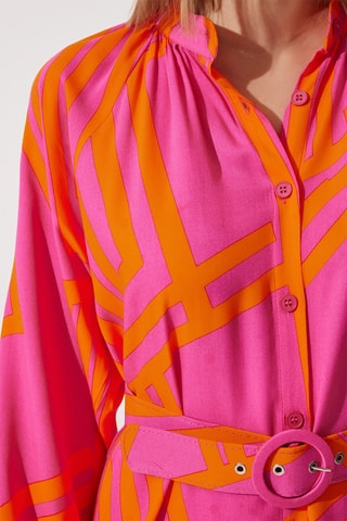 Abito a camicia - Arancione