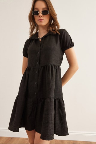 Abito a camicia - Nero