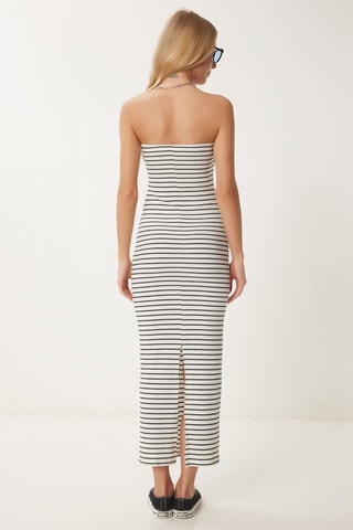 Abito bustier - Nero e bianco