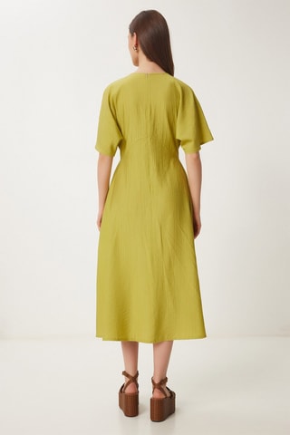 Abito midi - Verde oliva