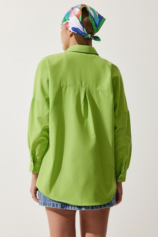 Camicia oversize - Verde chiaro