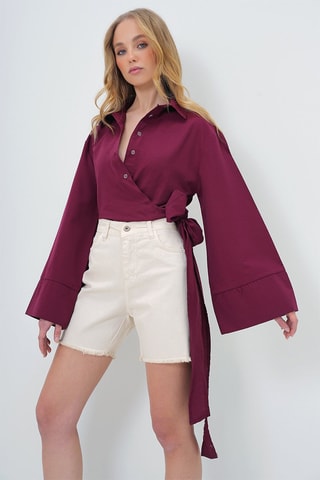Camicia annodata - Bordeaux