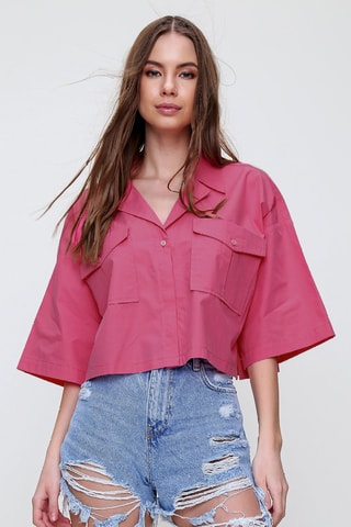 Camicia corta - Rosa scuro