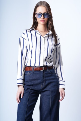 Camicia - Navy e bianco