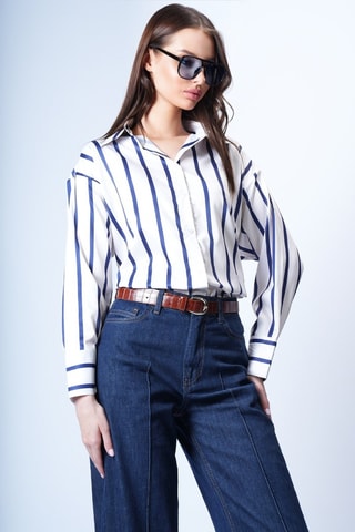 Camicia - Navy e bianco