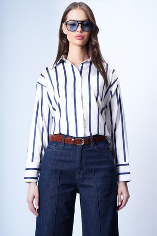 Camicia - Navy e bianco