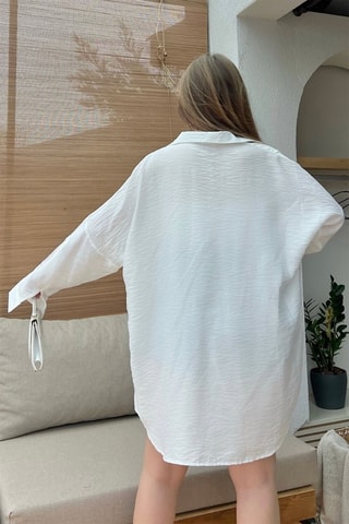 Camicia oversize - Bianco