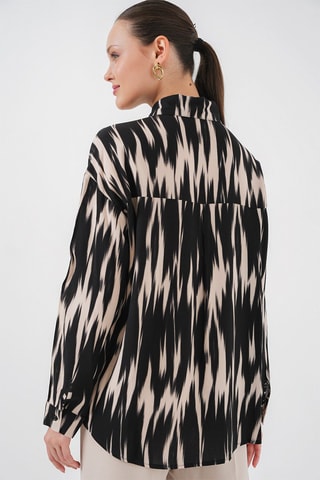 Camicia oversize - Nero
