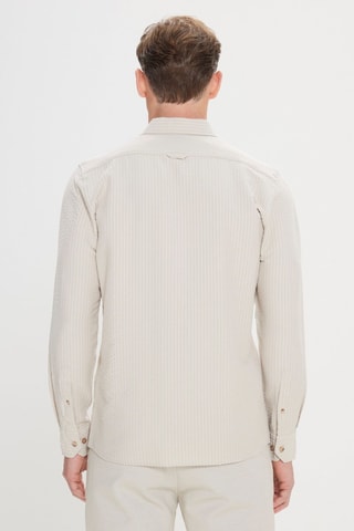 Camicia slim - Beige