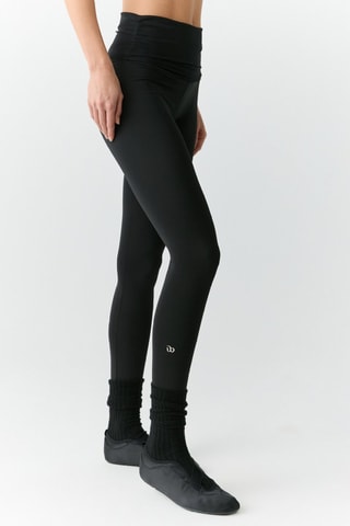 Leggings a vita alta - Nero