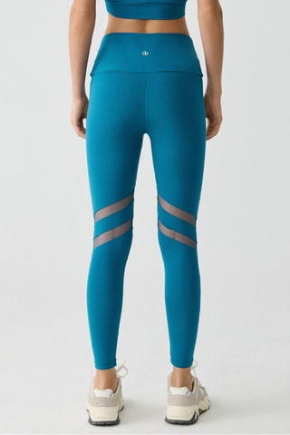 Leggings a vita alta - Azzurro