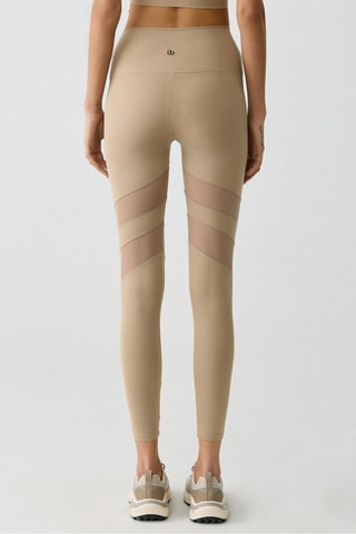 Leggings 7/8 a vita alta - Taupe