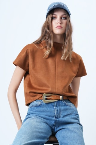 T-shirt - Cammello