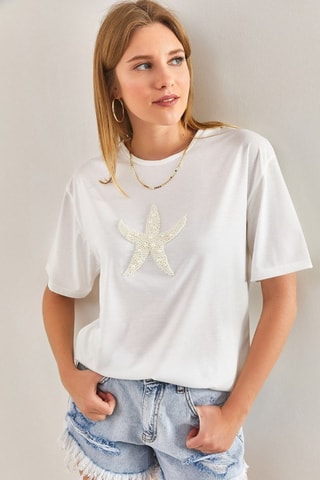 T-shirt - Ecrù